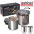 Conjunto de Recipientes Herméticos de Aço Inoxidável Coobinox® (CO-32-05) - Conjunto SUS 304 Multi-Diâmetro (800ml & 1.200ml)
